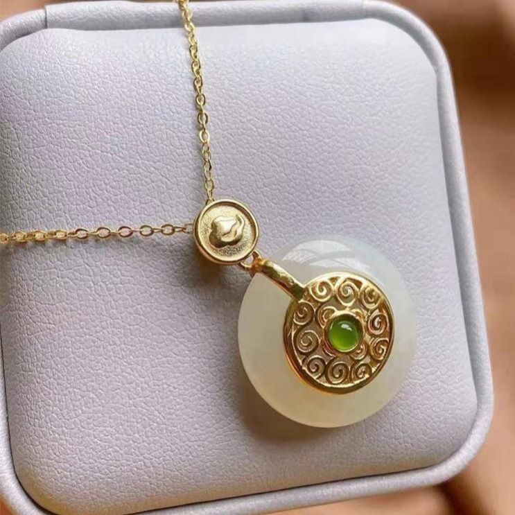 Zarte handwerkliche Gold Halskette