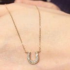 Handgefertigte Vintage Gold Halskette