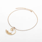 Zarte handwerkliche Gold Halskette