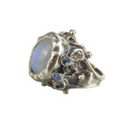 Zarte handwerkliche Silber Ring