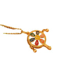 Zarte handwerkliche Silber Halskette