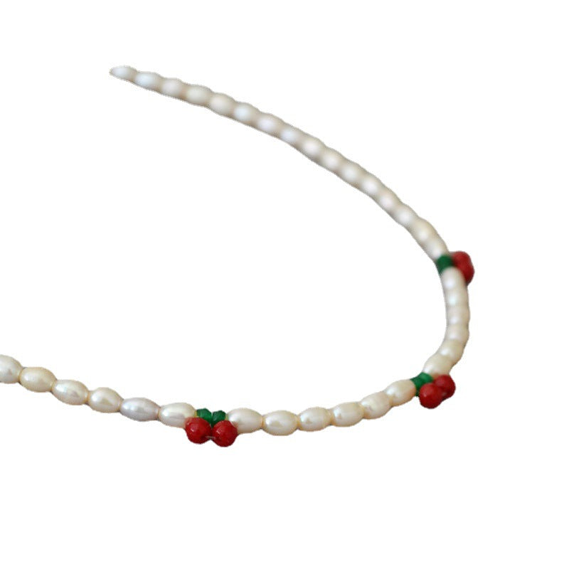 Zarte handwerkliche Perlen Halskette