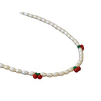 Zarte handwerkliche Perlen Halskette