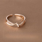 Zarte handwerkliche Ring
