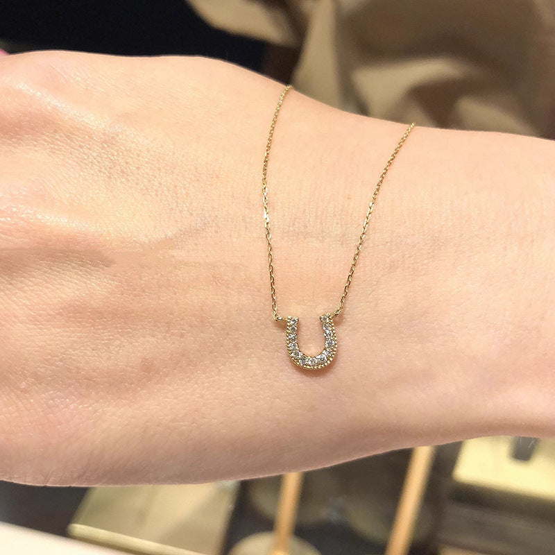 Handgefertigte Vintage Gold Halskette