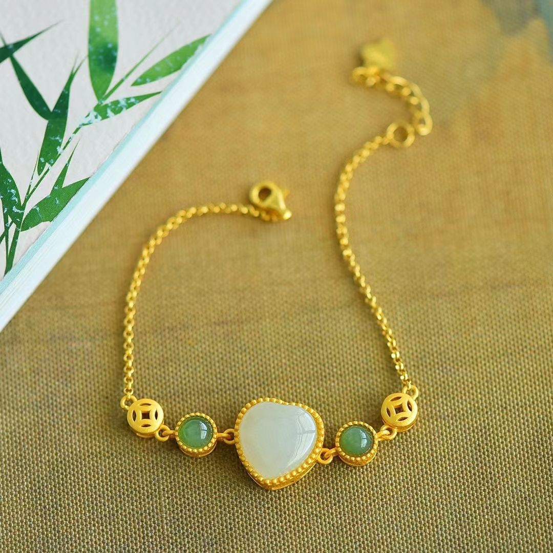 Handgefertigte Vintage Silber Armband