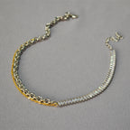 Schöne Gold Halskette mit einzigartigem Stil