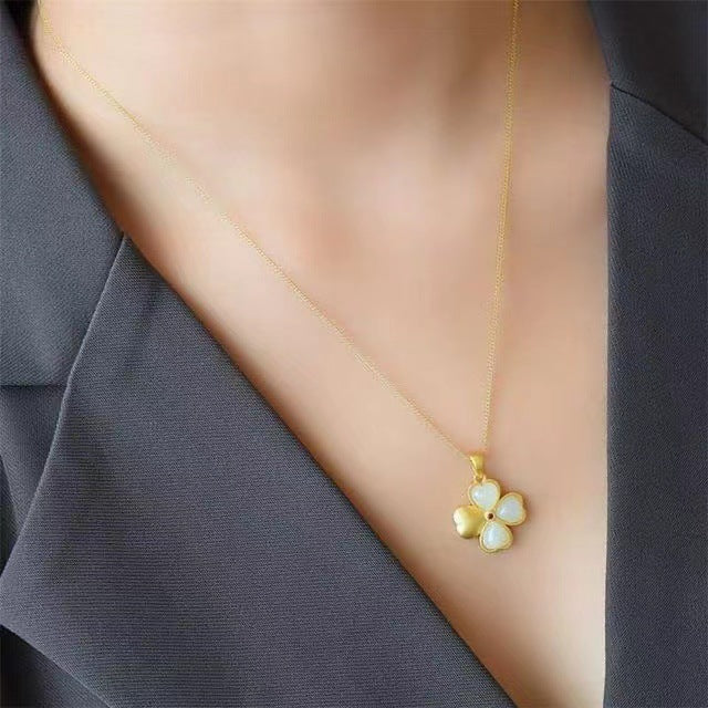 Zarte handwerkliche Silber Halskette