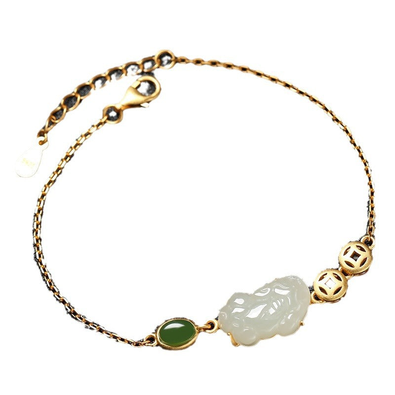 Zarte handwerkliche Silber Armband