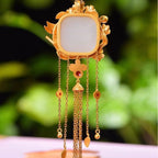 Zarte handwerkliche Gold Halskette