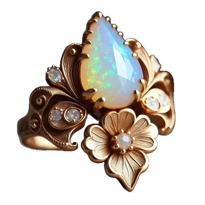 Zarte handwerkliche Ring