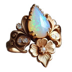 Zarte handwerkliche Ring