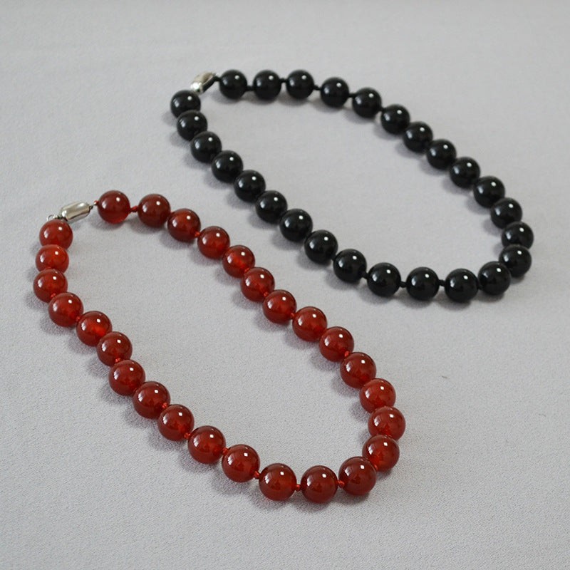 Zarte handwerkliche Gold Halskette