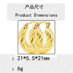 Schöne Gold Ohrring mit einzigartigem Stil