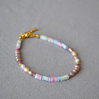 Zarte handwerkliche Perlen Halskette