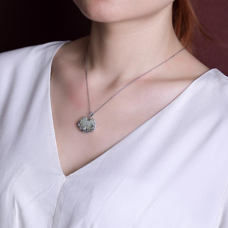 Romantische Silber Halskette für besondere Momente