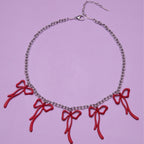 Zarte handwerkliche Silber Halskette