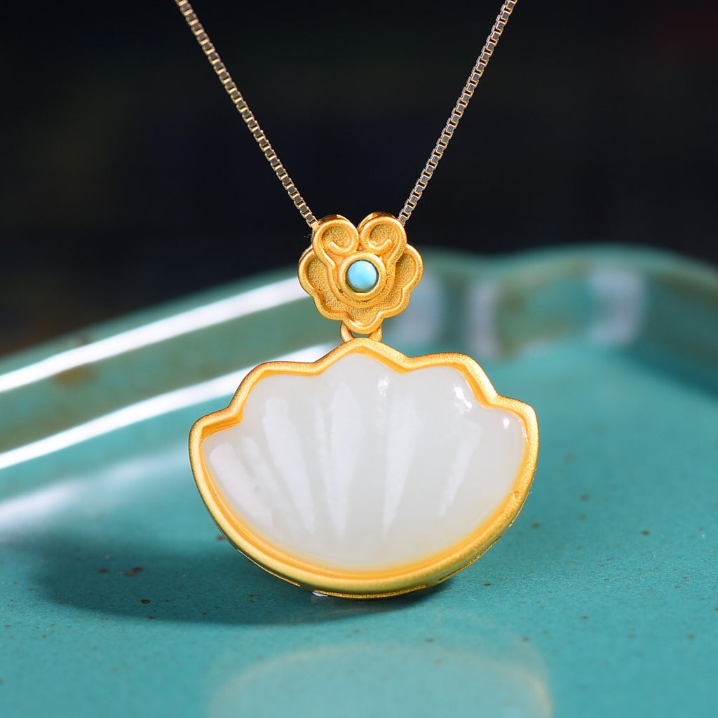 Zarte handwerkliche Silber Halskette