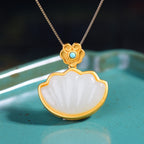 Zarte handwerkliche Silber Halskette