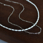 Schöne Silber Halskette mit einzigartigem Stil