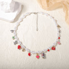 Zarte handwerkliche Perlen Halskette