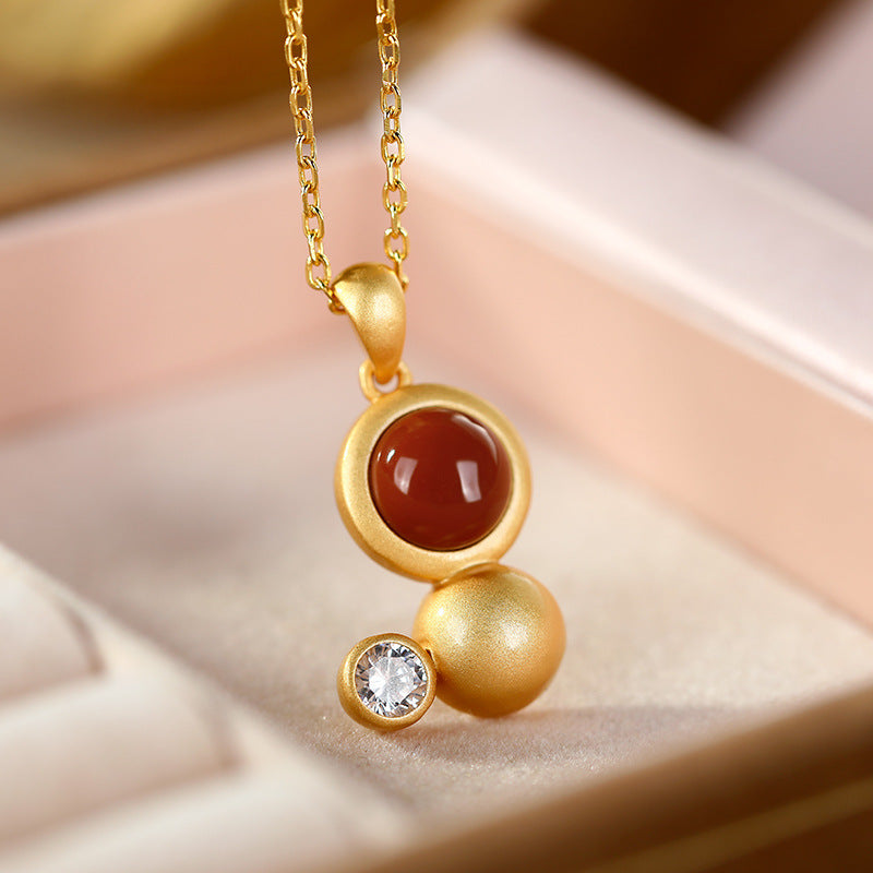 Zarte handwerkliche Silber Halskette