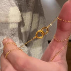 Romantische Gold Halskette für besondere Momente