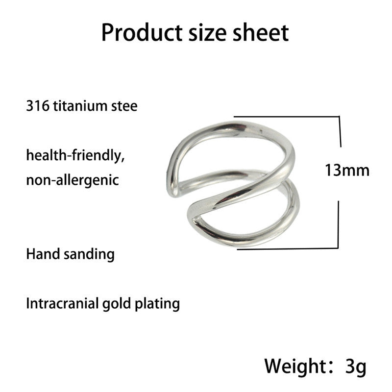 Zarte handwerkliche Ring