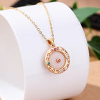 Schöne Gold Halskette mit einzigartigem Stil