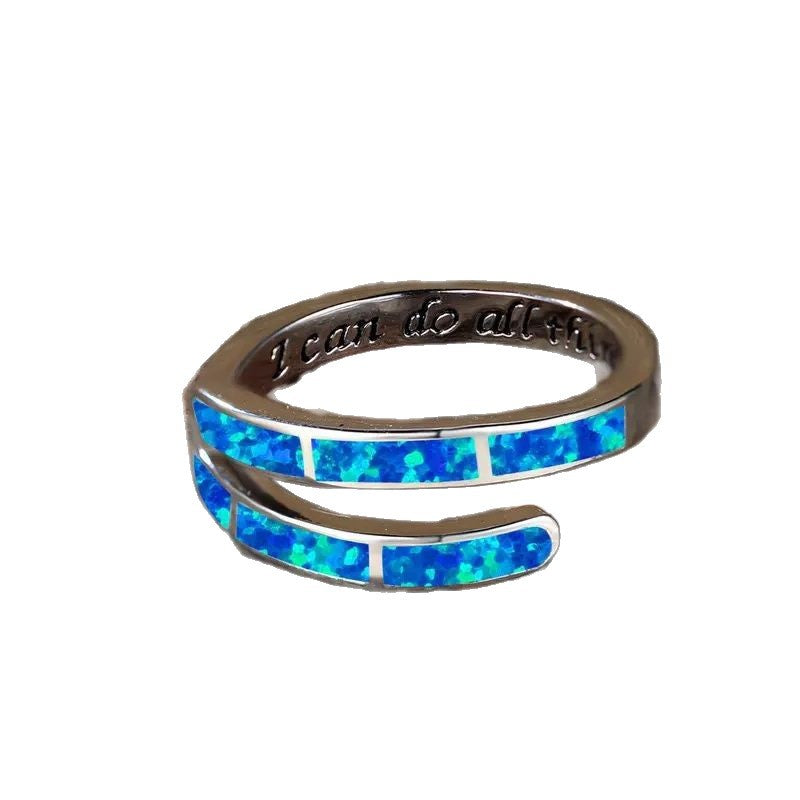 Zarte handwerkliche Ring