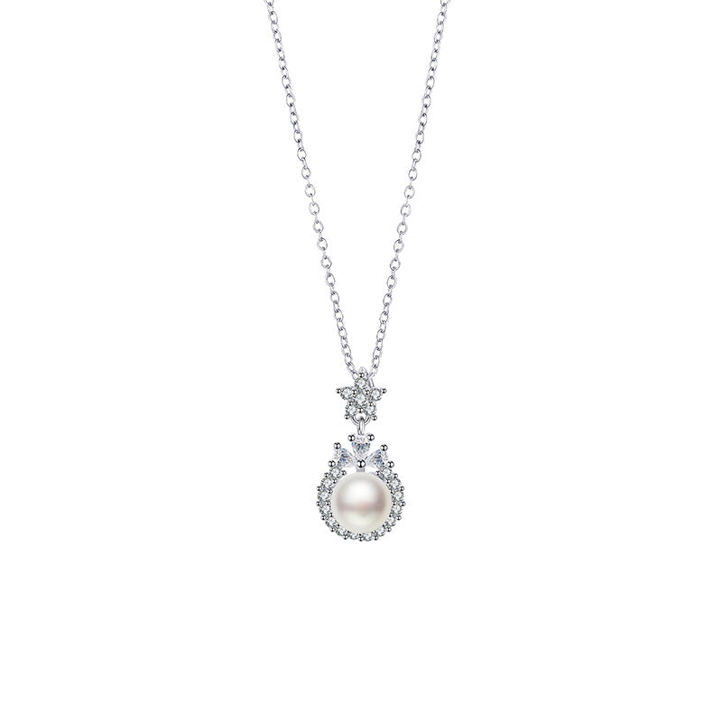 Handgefertigte Vintage Perlen Halskette