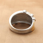 Zarte handwerkliche Gold Ring