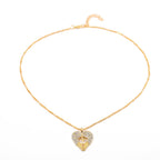 Zarte handwerkliche Gold Halskette