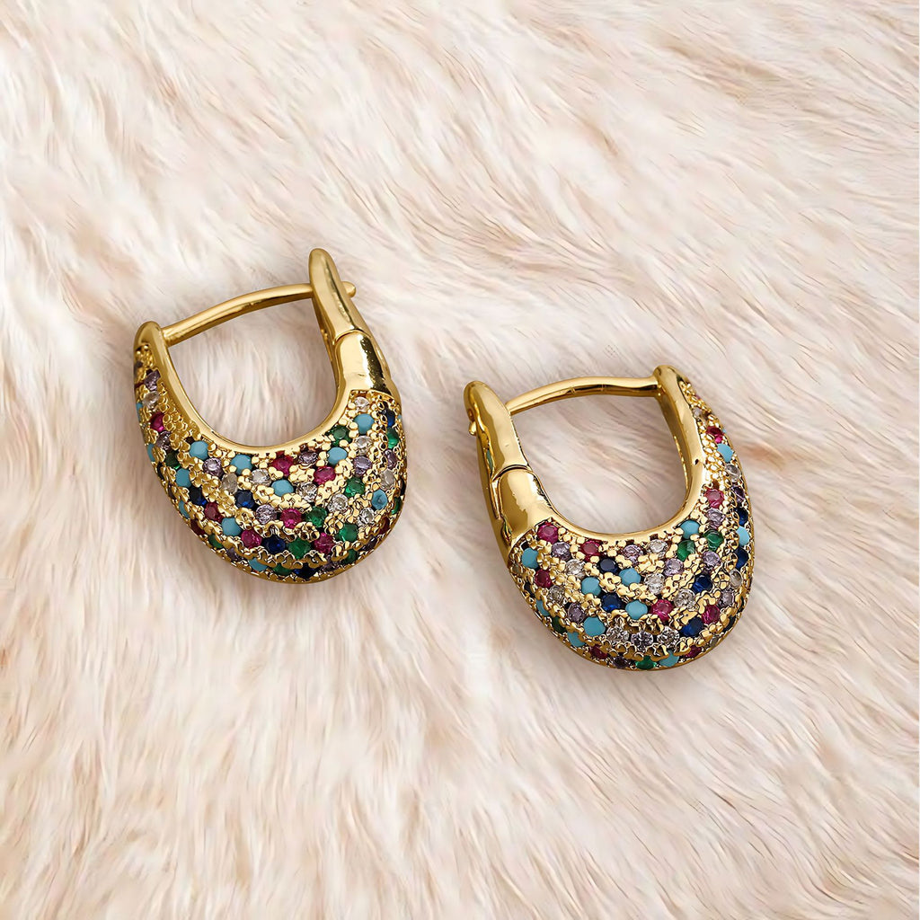 Charmante Gold Ohrring für jeden Anlass