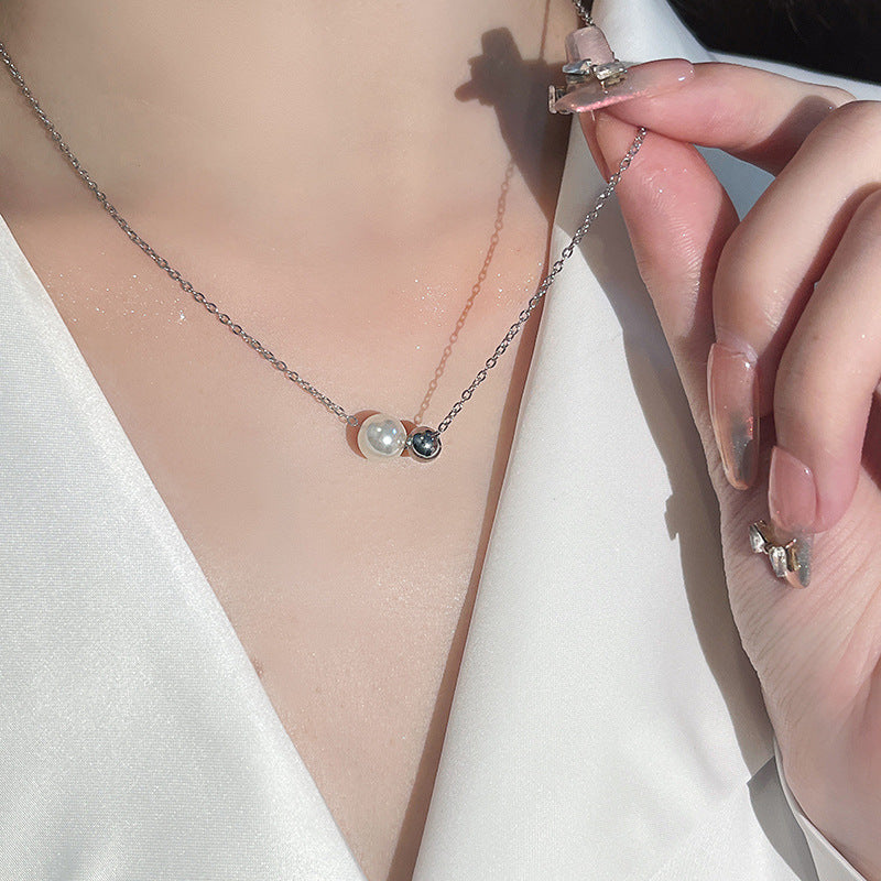 Zarte handwerkliche Perlen Halskette