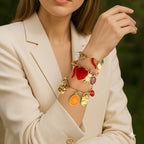 Zarte handwerkliche Perlen Armband