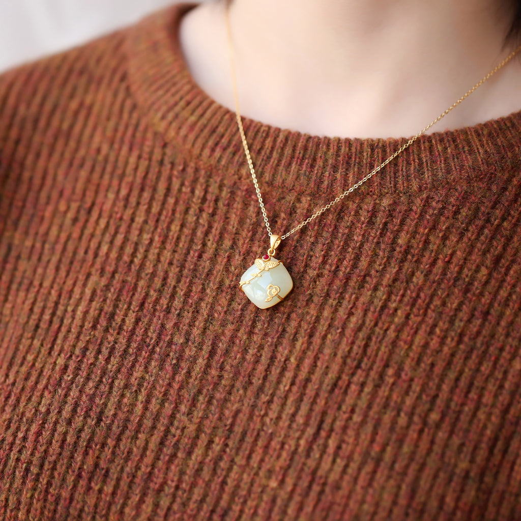 Zarte handwerkliche Gold Halskette