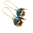 Zarte handwerkliche Gold Ohrring