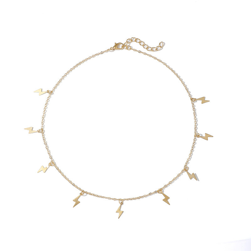 Zarte handwerkliche Gold Halskette