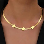 Zarte handwerkliche Gold Halskette