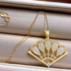 Zarte handwerkliche Silber Halskette