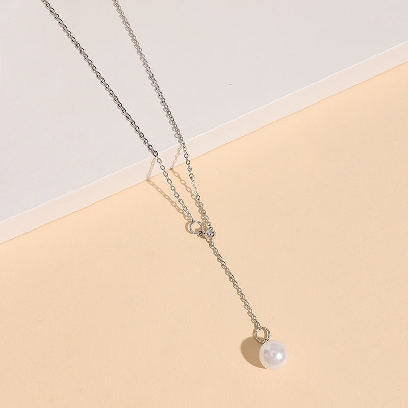 Zarte handwerkliche Perlen Halskette