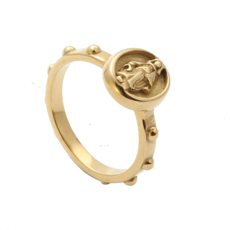Handgefertigte Vintage Gold Ring