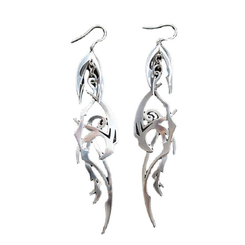 Handgefertigte Vintage Silber Ohrring