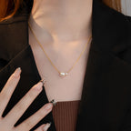 Zarte handwerkliche Perlen Halskette