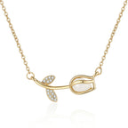 Zarte handwerkliche Halskette