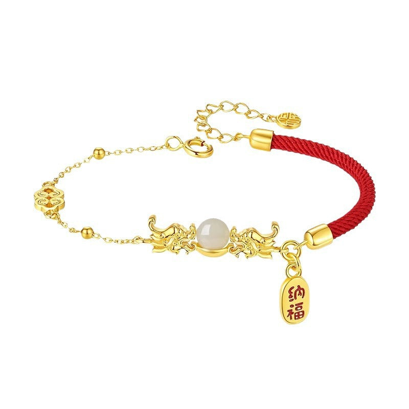 Zarte handwerkliche Perlen Armband