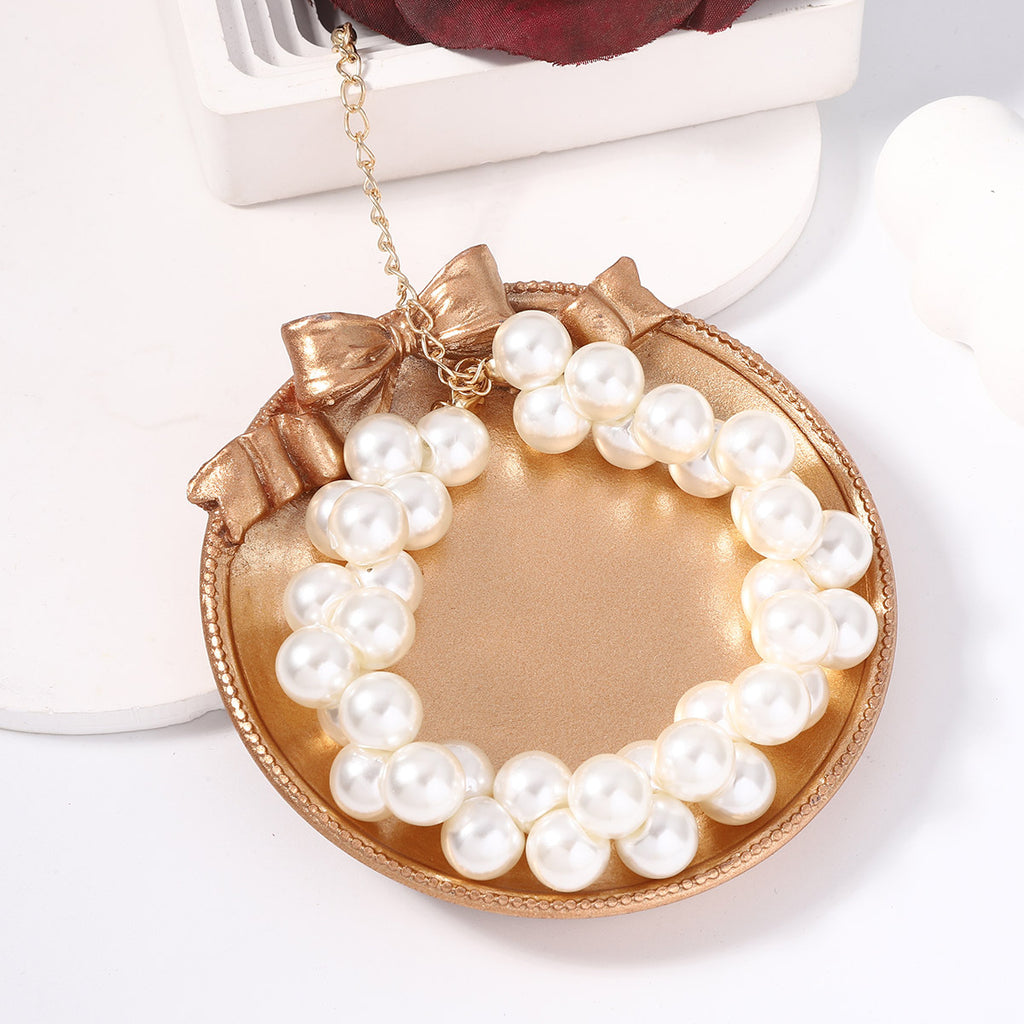 Zarte handwerkliche Perlen Halskette