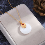 Zarte handwerkliche Gold Halskette