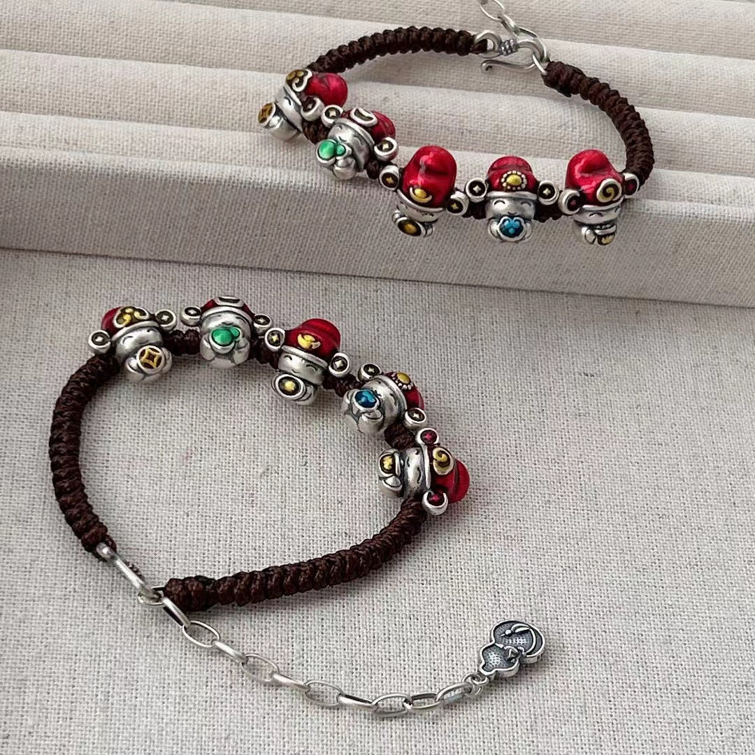 Handgefertigte Vintage Silber Armband